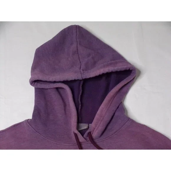 🆕ZELLA Vintage Wash Fleece Hoodie Sweatshirt Burgundy Large 12-14 - Picture 5 of 8